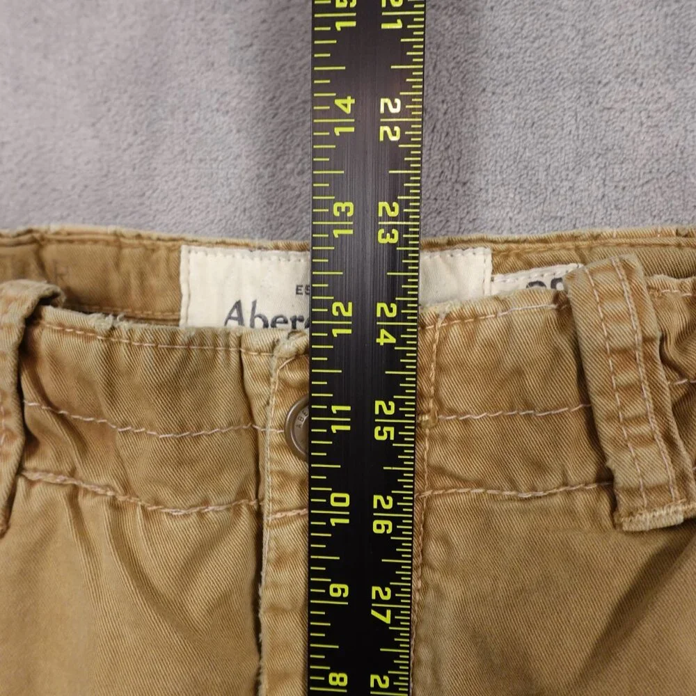 Vintage Abercrombie and Fitch chino pant men's 30x30 tan distressed Y2K - Picture 6 of 15
